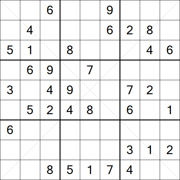 Sudoku X - Mittel