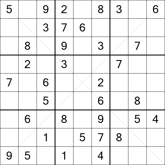 Sudoku X - Medium