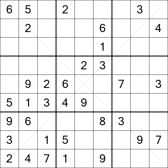 Sudoku X - Mittel
