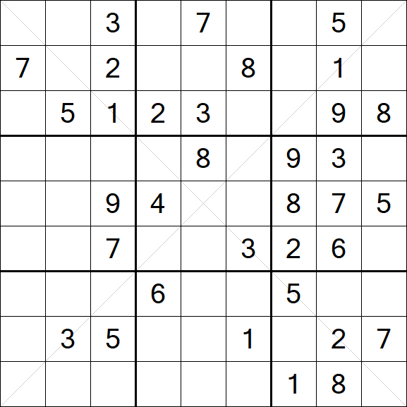 Sudoku X - Mittel
