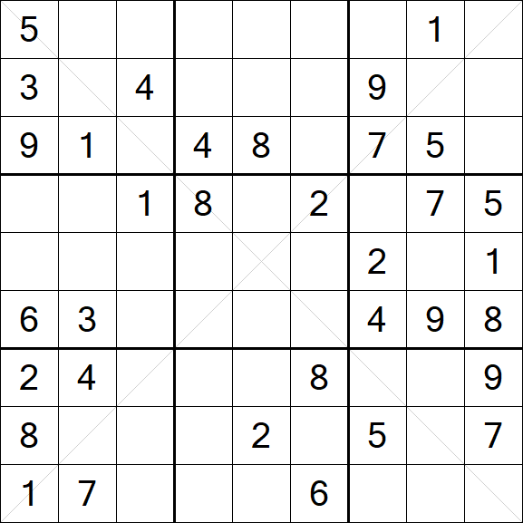 Sudoku X - Medium