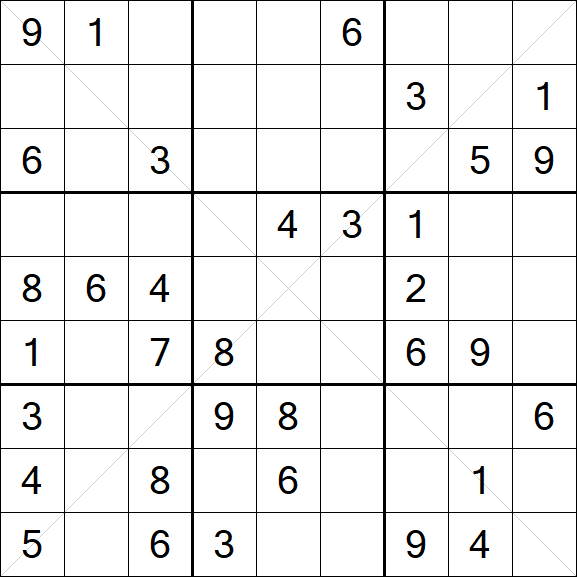 Sudoku X - Medium