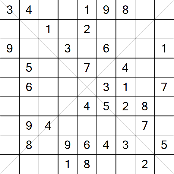 Sudoku X - Medium