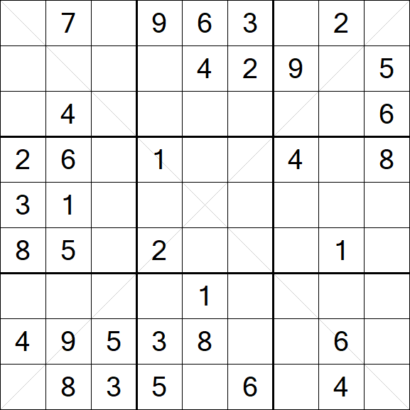 Sudoku X - Medium