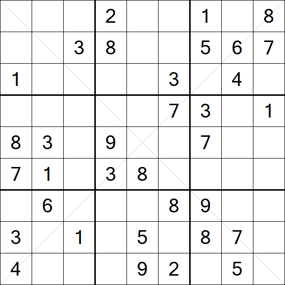 Sudoku X - Medium