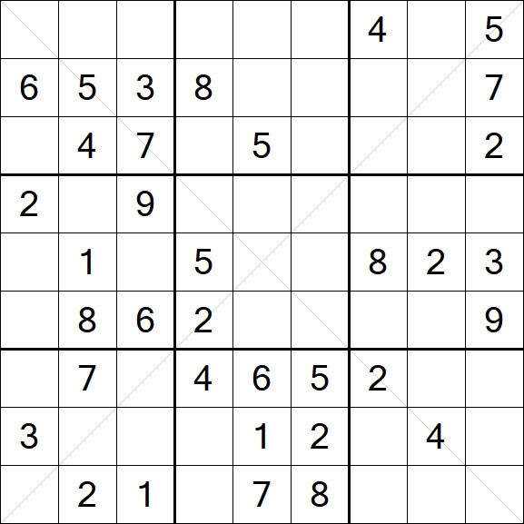 Sudoku X - Medium