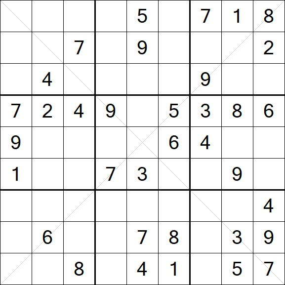 Sudoku X - Medium
