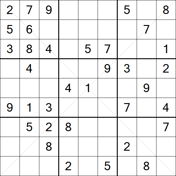 Sudoku X - Medium