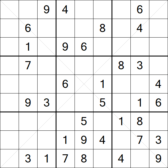 Sudoku X - Medium