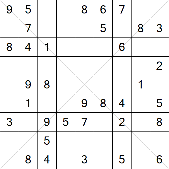 Sudoku X - Medium