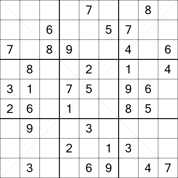 Sudoku X - Medium