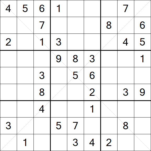 Sudoku X - Medium