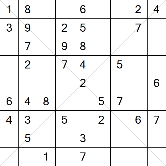 Sudoku X - Medium