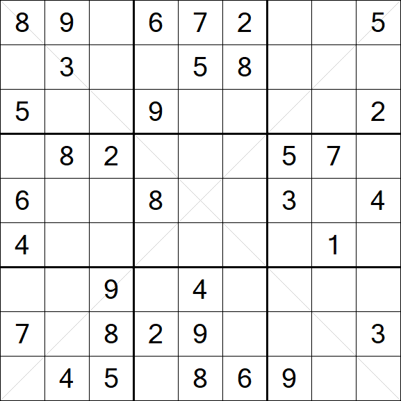Sudoku X - Medium