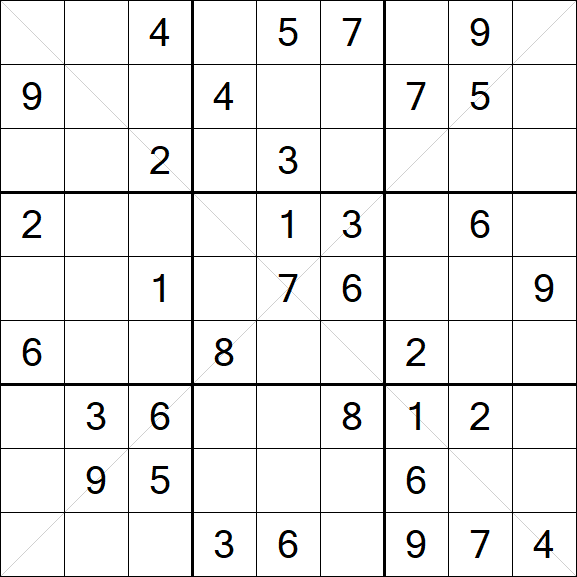 Sudoku X - Medium
