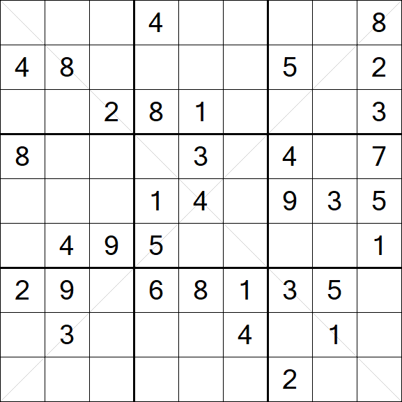 Sudoku X - Medium