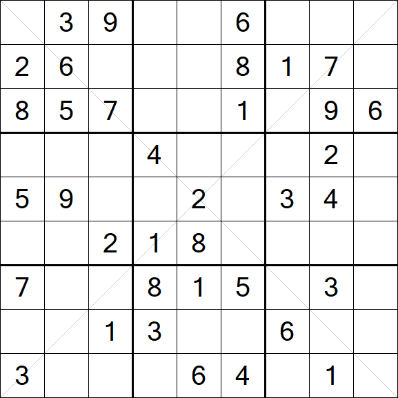 Sudoku X - Medium