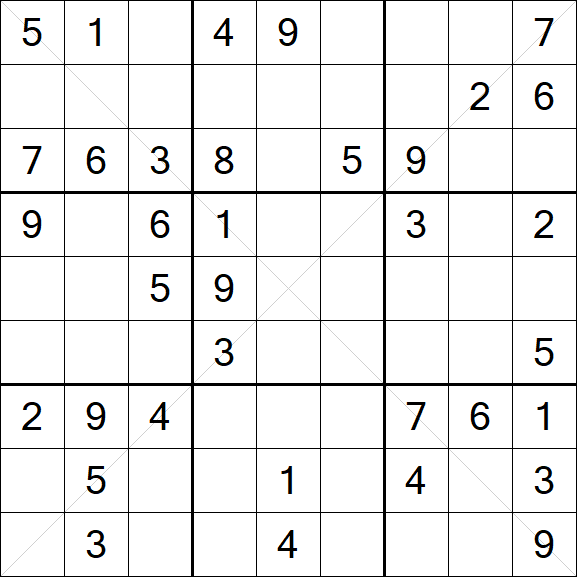 Sudoku X - Medium