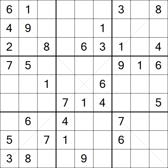 Sudoku X - Medium