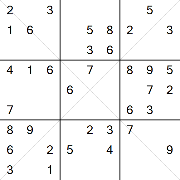Sudoku X - Medium