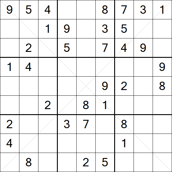 Sudoku X - Medium