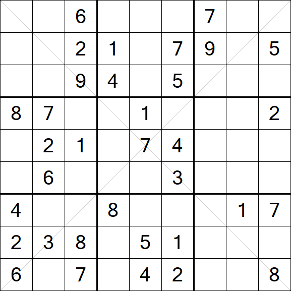 Sudoku X - Medium