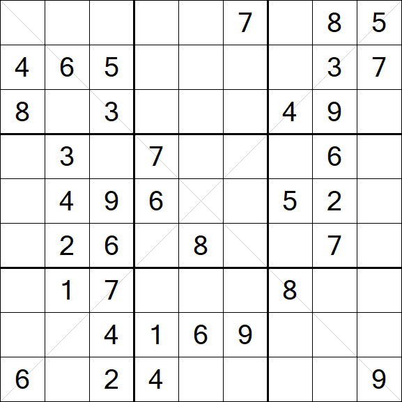 Sudoku X - Medium
