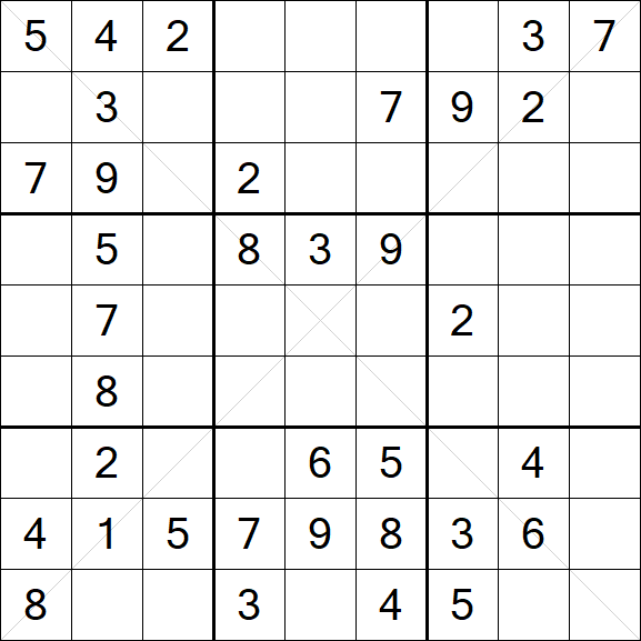 Sudoku X - Medium