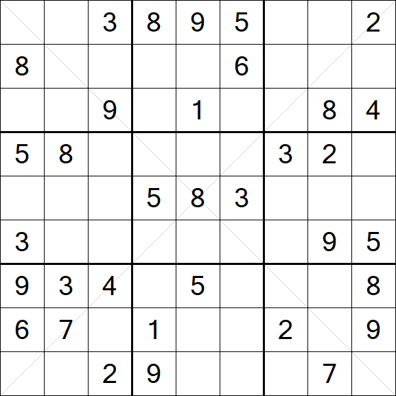 Sudoku X - Medium