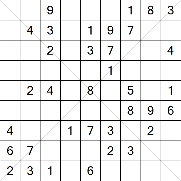 Sudoku X - Medium