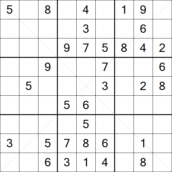 Sudoku X - Medium