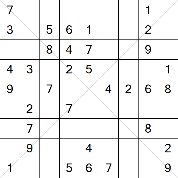 Sudoku X - Medium