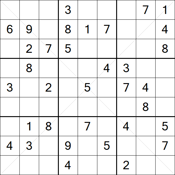 Sudoku X - Medium