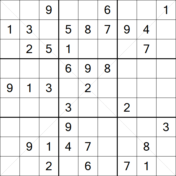 Sudoku X - Medium