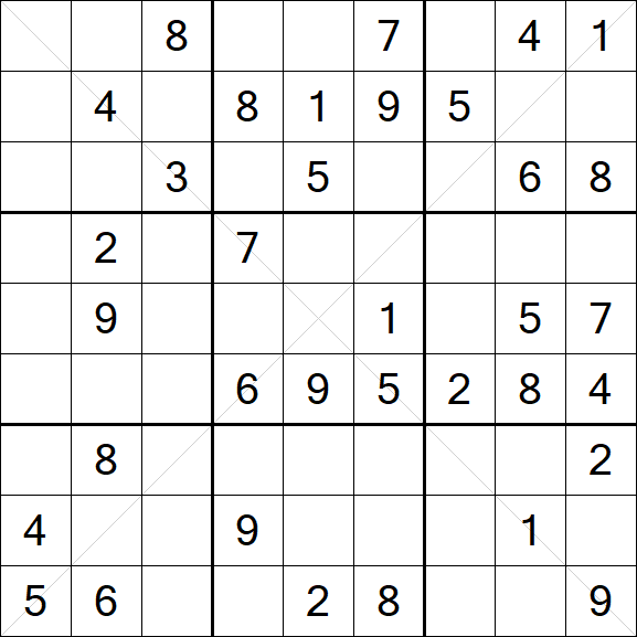 Sudoku X - Medium
