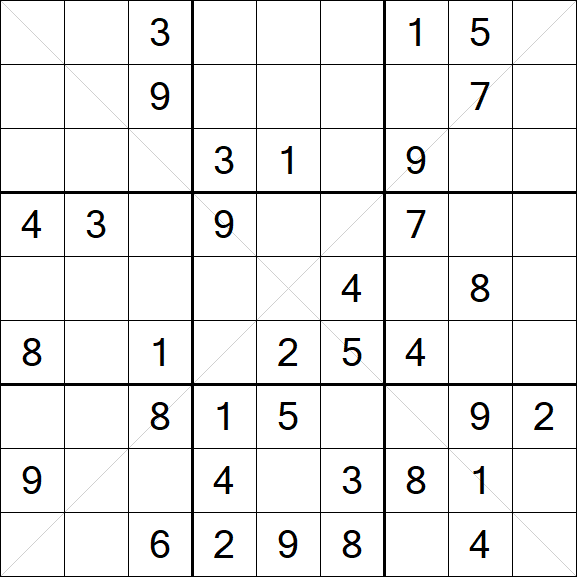 Sudoku X - Medium