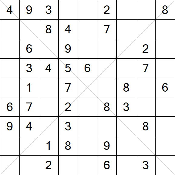 Sudoku X - Medium