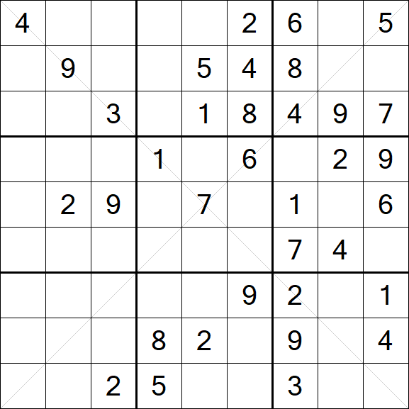 Sudoku X - Medium