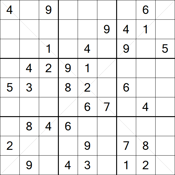 Sudoku X - Medium