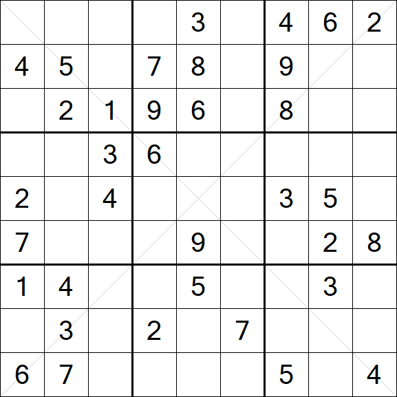 Sudoku X - Medium