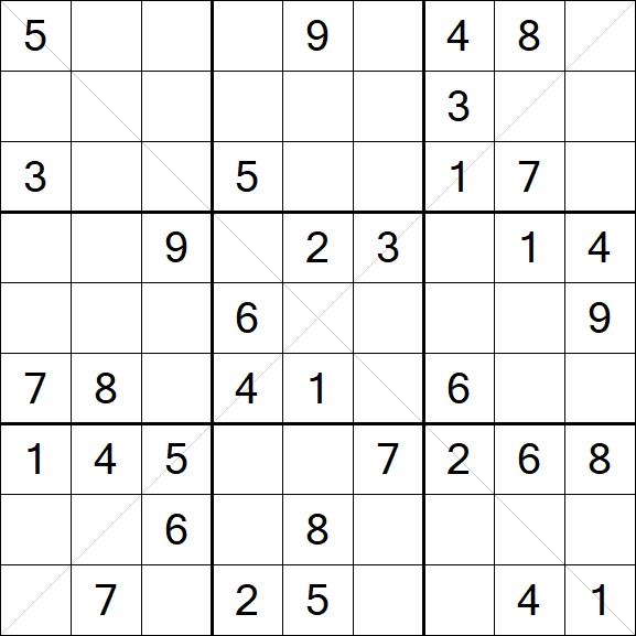 Sudoku X - Medium