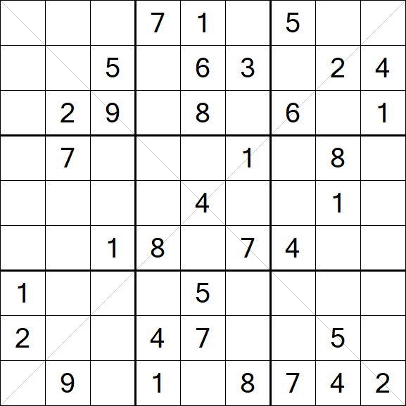 Sudoku X - Medium