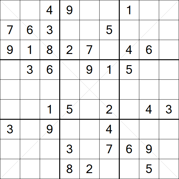 Sudoku X - Medio