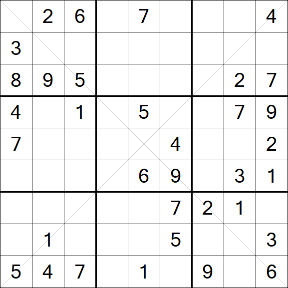 Sudoku X - Medio