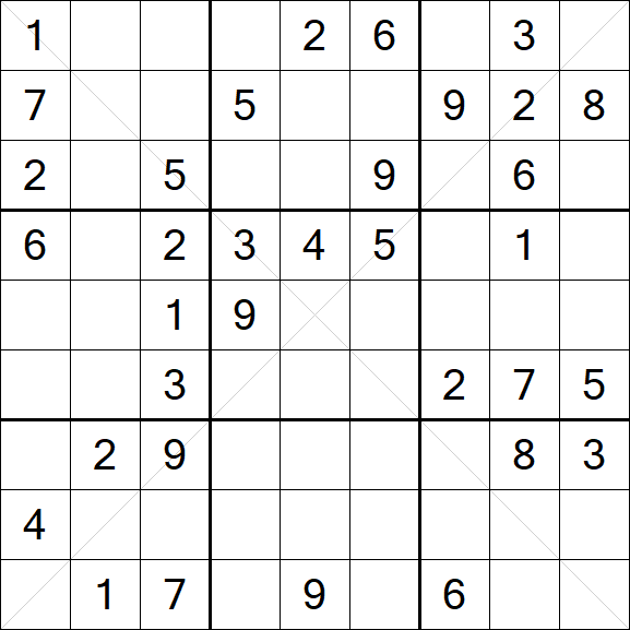 Sudoku X - Mittel