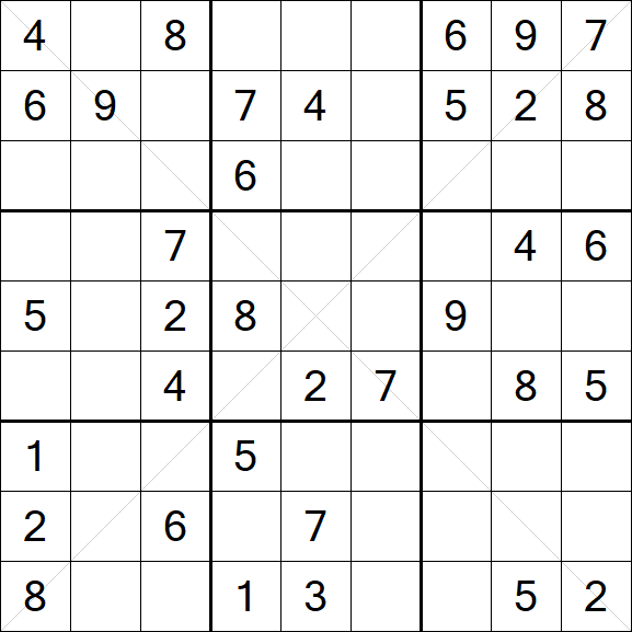 Sudoku X - Medio