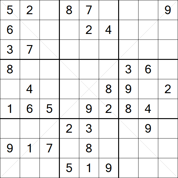 Sudoku X - Medio