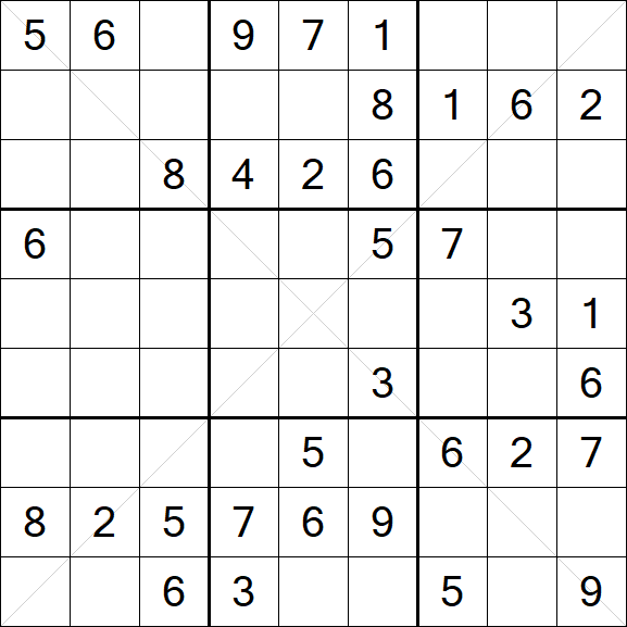Sudoku X - Mittel