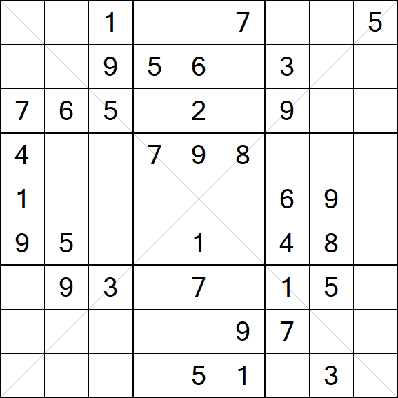 Sudoku X - Mittel