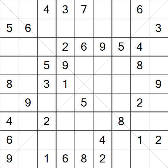 Sudoku X - Mittel